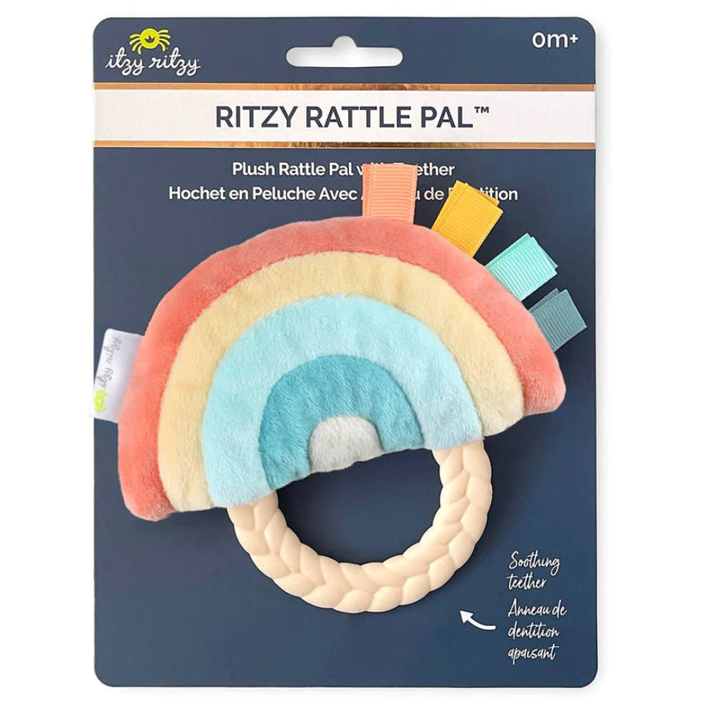 Ritzy Rattle Pal Plush Rattle with Teether | Rainbow