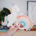 Load image into Gallery viewer, Ritzy Rattle Pal Plush Rattle with Teether | Rainbow
