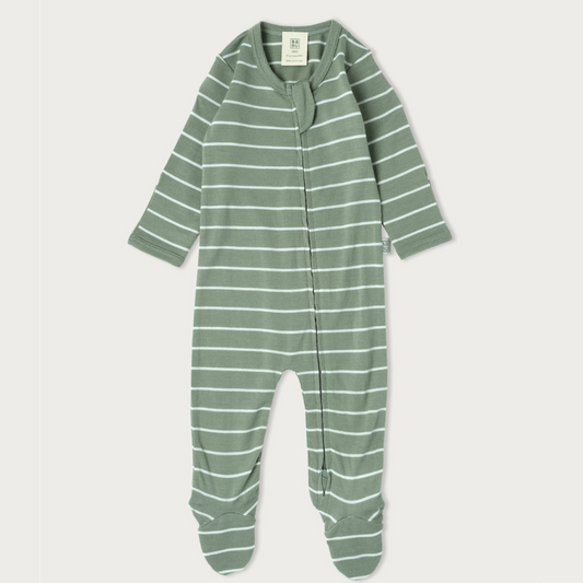 Merino All in One | Sage Stripe - Stina's Style