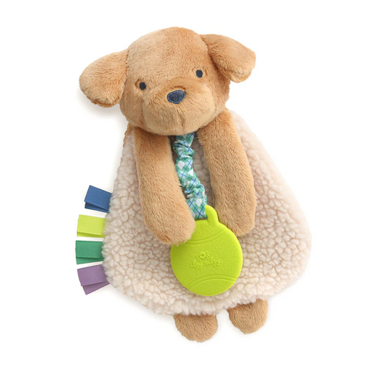 Ritzy Lovey Plush and Teether Toy | Puppy