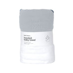 Terry Hooded Baby Towel | Sky Contrast