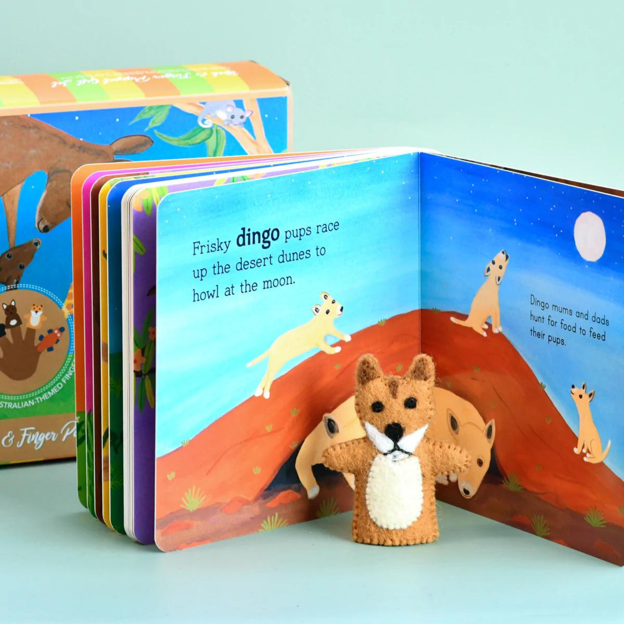 Book and Finger Puppet Set | Australian Baby Animals