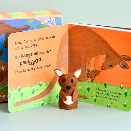 Book and Finger Puppet Set | Australian Baby Animals