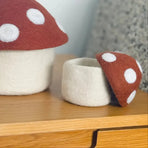 Mini Toadstool Trinket Box | Rust