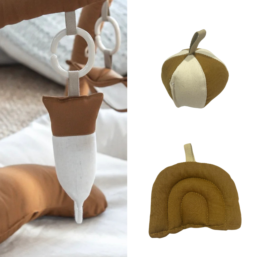 Hanging Toy & Tummy Time Pillow Bundle