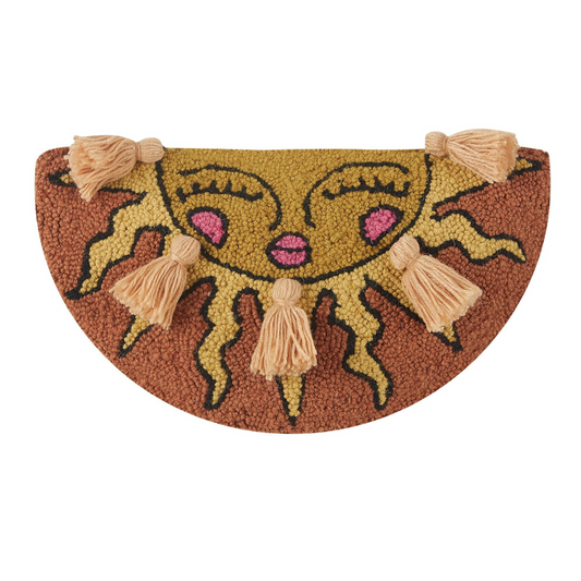 Wool Hook Cushion | Day Semi Circle