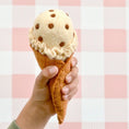 Load image into Gallery viewer, Felt Ice Cream Set | Waffle Cones and 9 Ice Cream Scoops
