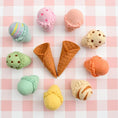 Load image into Gallery viewer, Felt Ice Cream Set | Waffle Cones and 9 Ice Cream Scoops
