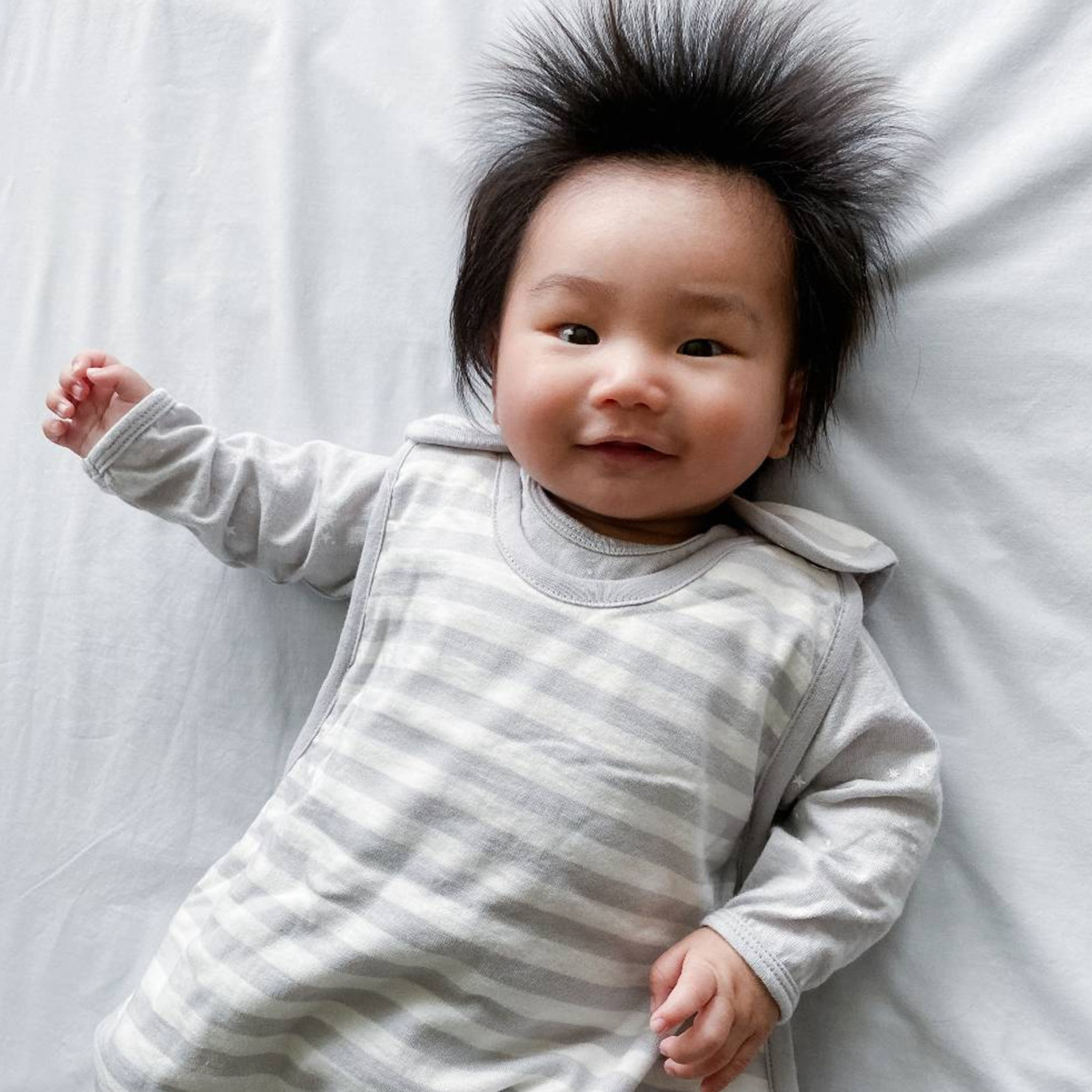 Three Season (Side Zip) Mid-Weight Sleep Sack | Pebble Stripe - Stina's Style