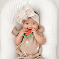 Load image into Gallery viewer, Chew Crew Silicone Handle Teether | Strawberry

