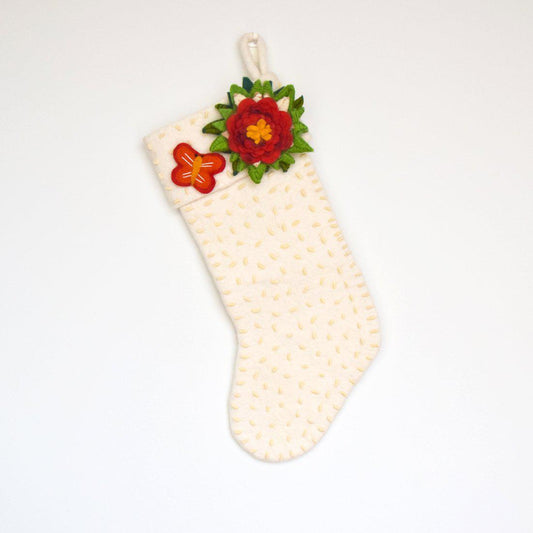 Felt Christmas Stocking - Merino & Me