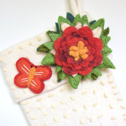 Felt Christmas Stocking - Merino & Me