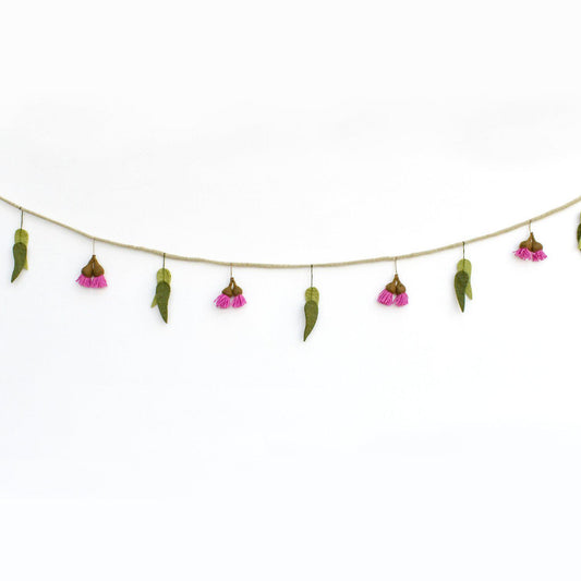Felt Garland | Eucalyptus & Gum Blossoms