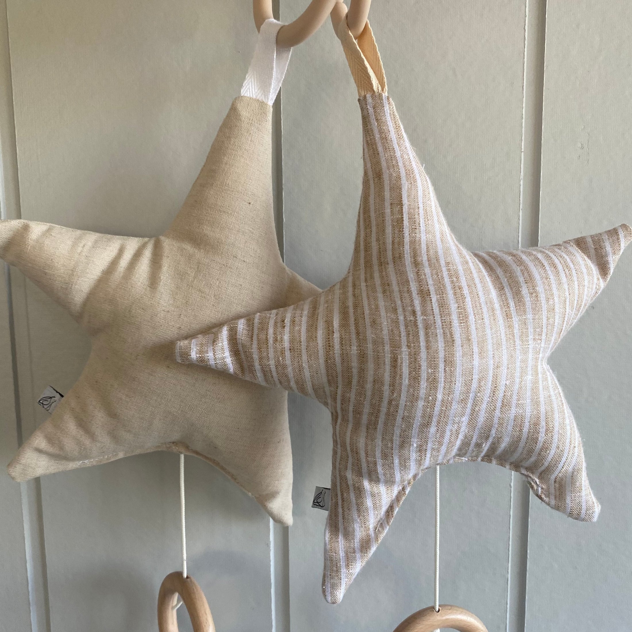 Hanging Musical Star | Lined Linen