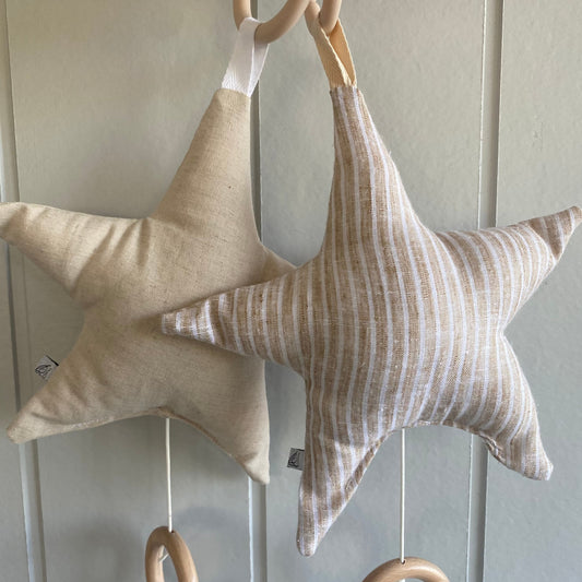 Hanging Musical Star | Lined Linen