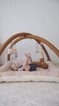 Load and play video in Gallery viewer, Activity Play Mat | Mustard Gingham Check
