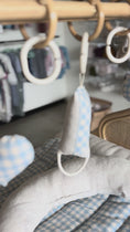 Load and play video in Gallery viewer, Rattan Play Gym Bundle | Bluebell Gingham + Wool
