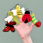 Finger Puppet Set | Insects + Bugs