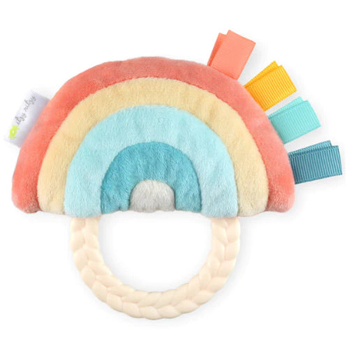 Ritzy Rattle Pal Plush Rattle with Teether | Rainbow