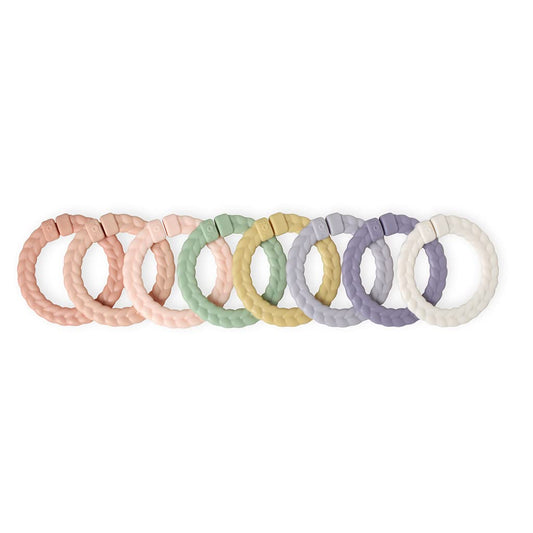 Itzy Ritzy Linking Ring Set- Pastel Rainbow