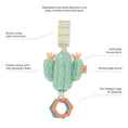 Load image into Gallery viewer, Jingle Attachable Travel Toy | Cactus
