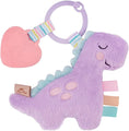 Load image into Gallery viewer, Itzy Pal Plush & Teether | Purple Dino
