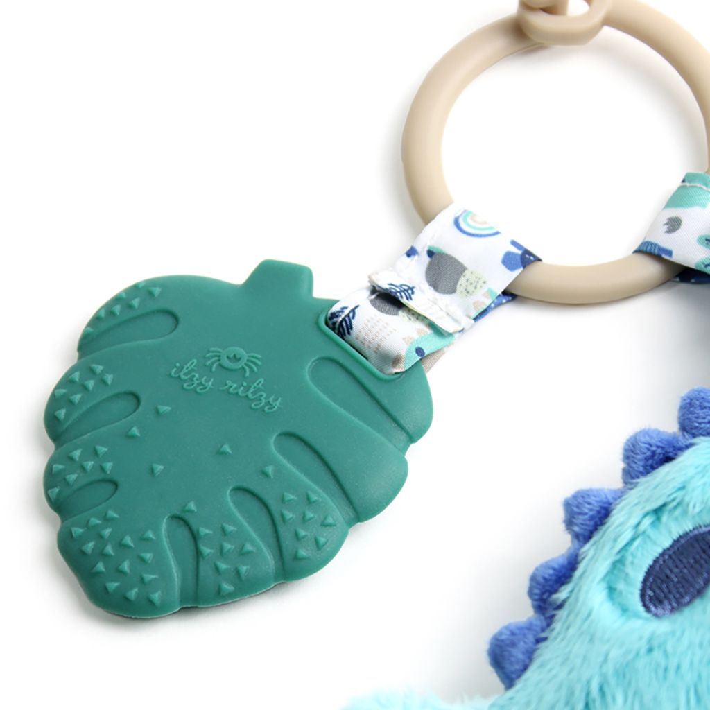 Itzy Pal Plush & Teether | Blue Dino