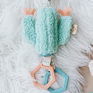 Jingle Attachable Travel Toy | Cactus