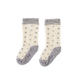 Load image into Gallery viewer, Baby Merino Long Socks | Grey Marle Crosses

