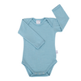 Load image into Gallery viewer, Long Sleeve Merino Bodysuit | Sky Blue
