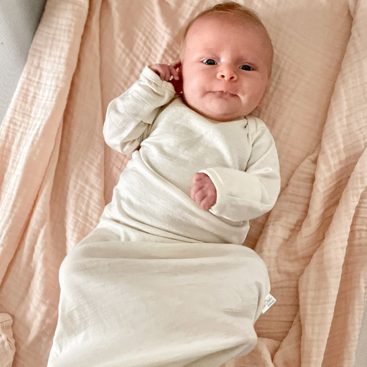 Baby Merino Envelope Neck Nightie | Vanilla