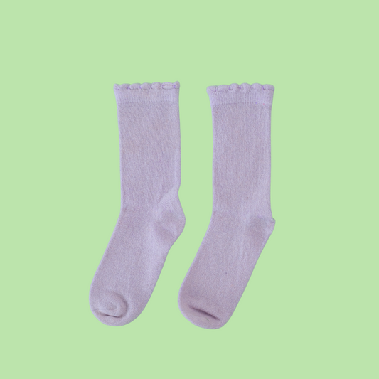Kids Cashmere Socks | I Lilac You A Lot