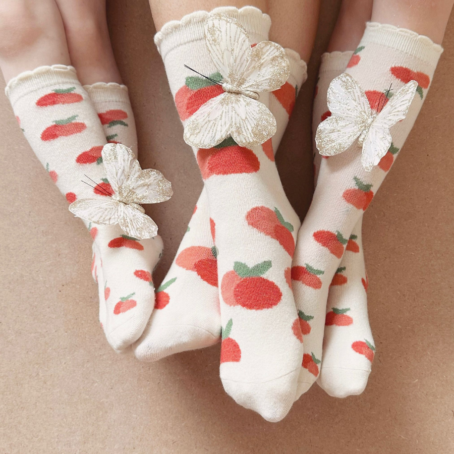 Kids Cashmere Socks | Peachy Keen