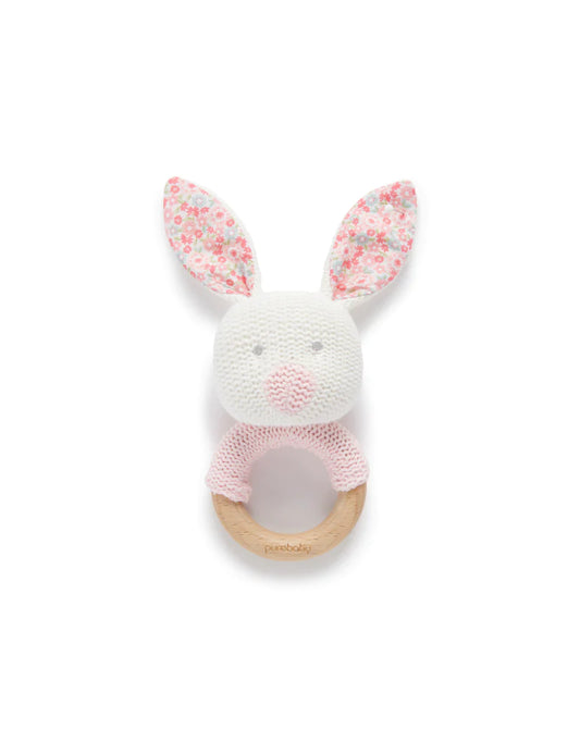Pure Baby- Bunny Rattle