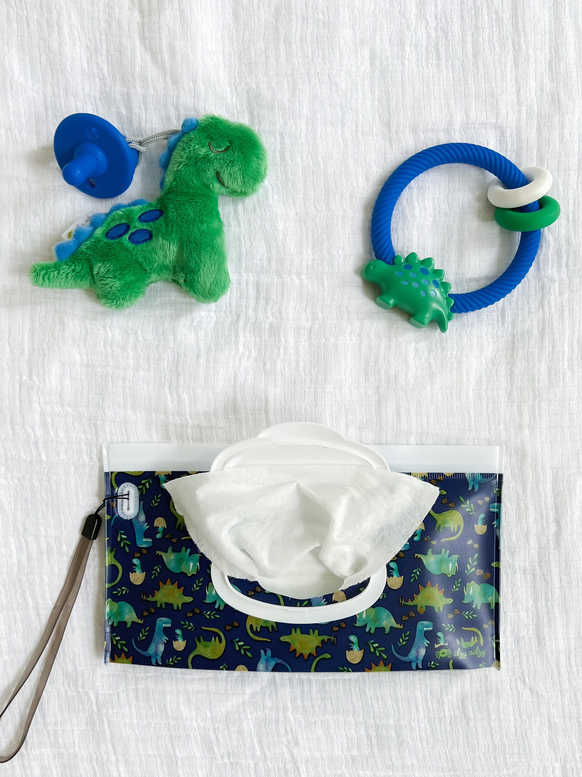 Ritzy Silicone Teether Rattle | Dino