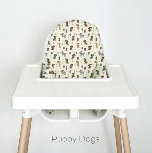 Highchair Cushion Cover- Puppy Dogs
