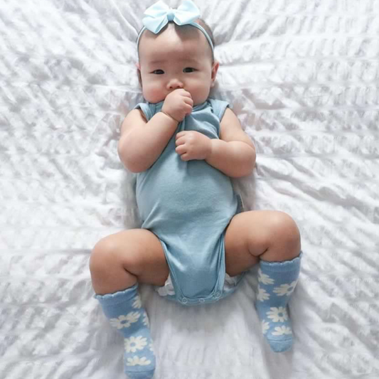 Singlet Merino Bodysuit | Sky Blue