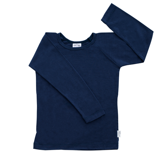 Merino Long Sleeve Top | Indigo