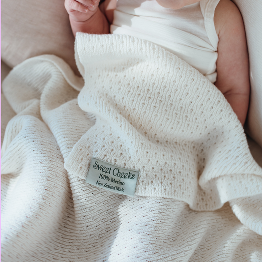 Merino Knit Blanket | Vanilla