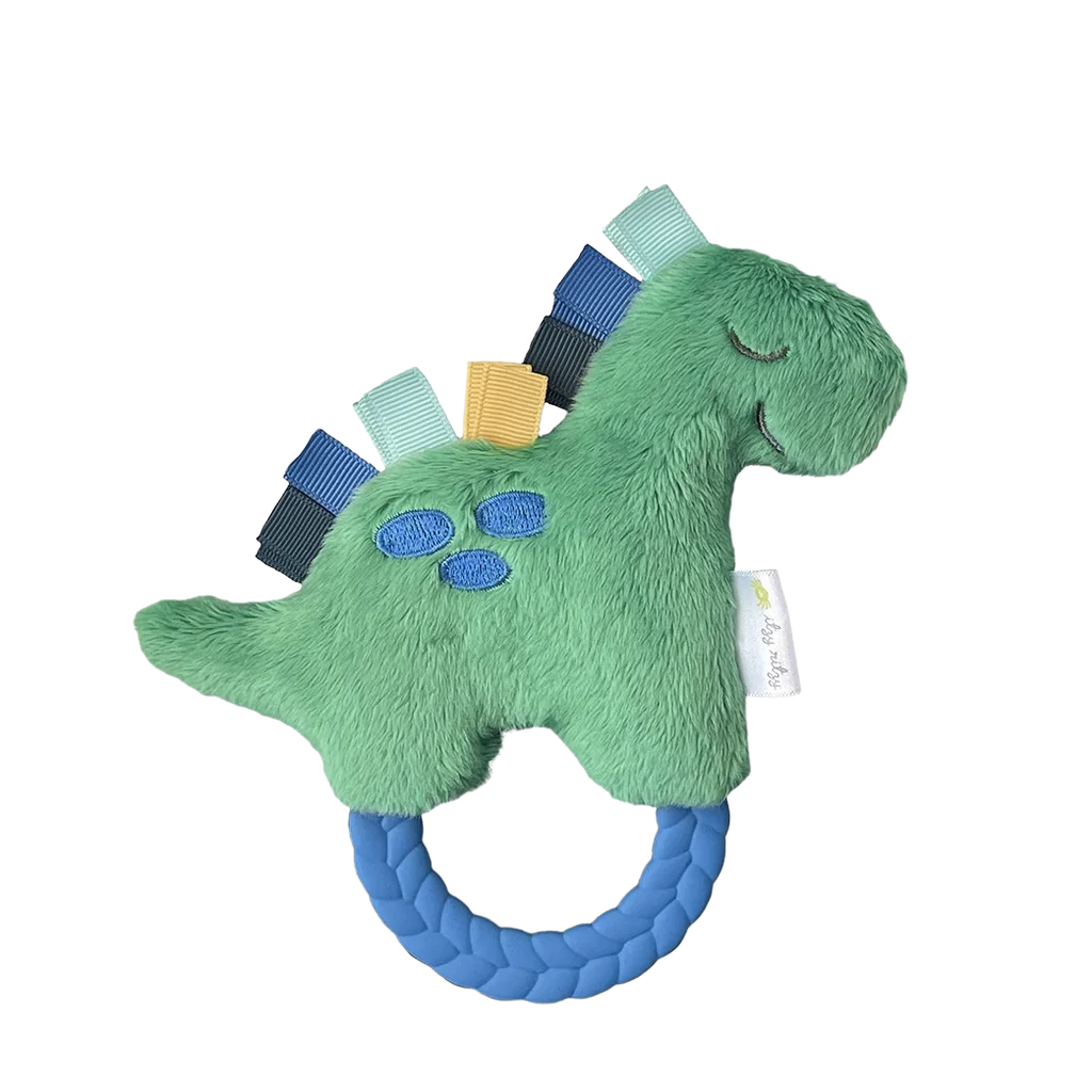 Ritzy Rattle Pal Plush Rattle with Teether | Dino