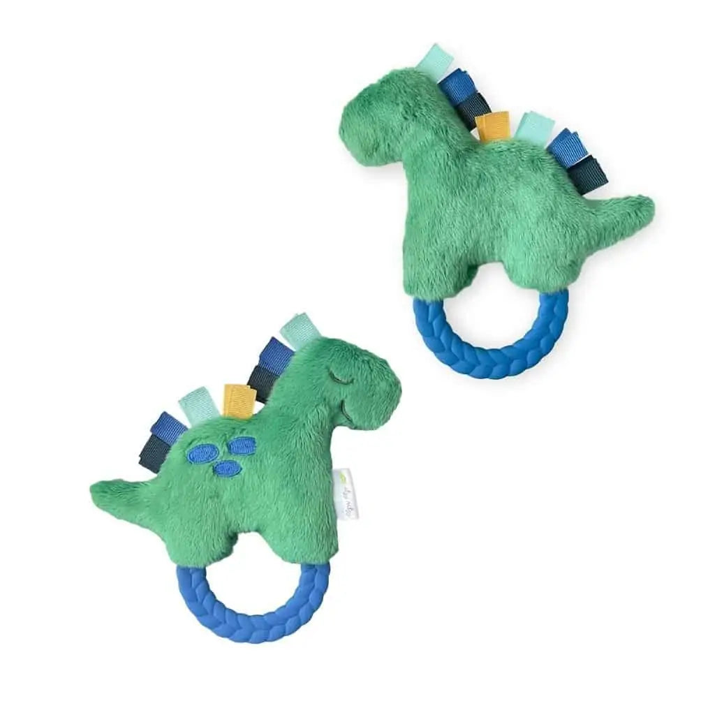 Ritzy Rattle Pal Plush Rattle with Teether | Dino