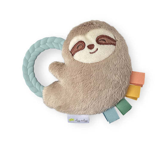 Ritzy Rattle Pal Plush Rattle with Teether | Sloth