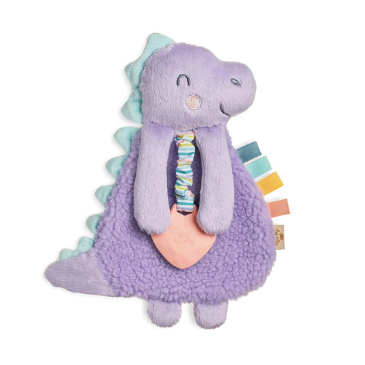 Ritzy Lovey Plush and Teether Toy | Purple Dinosaur