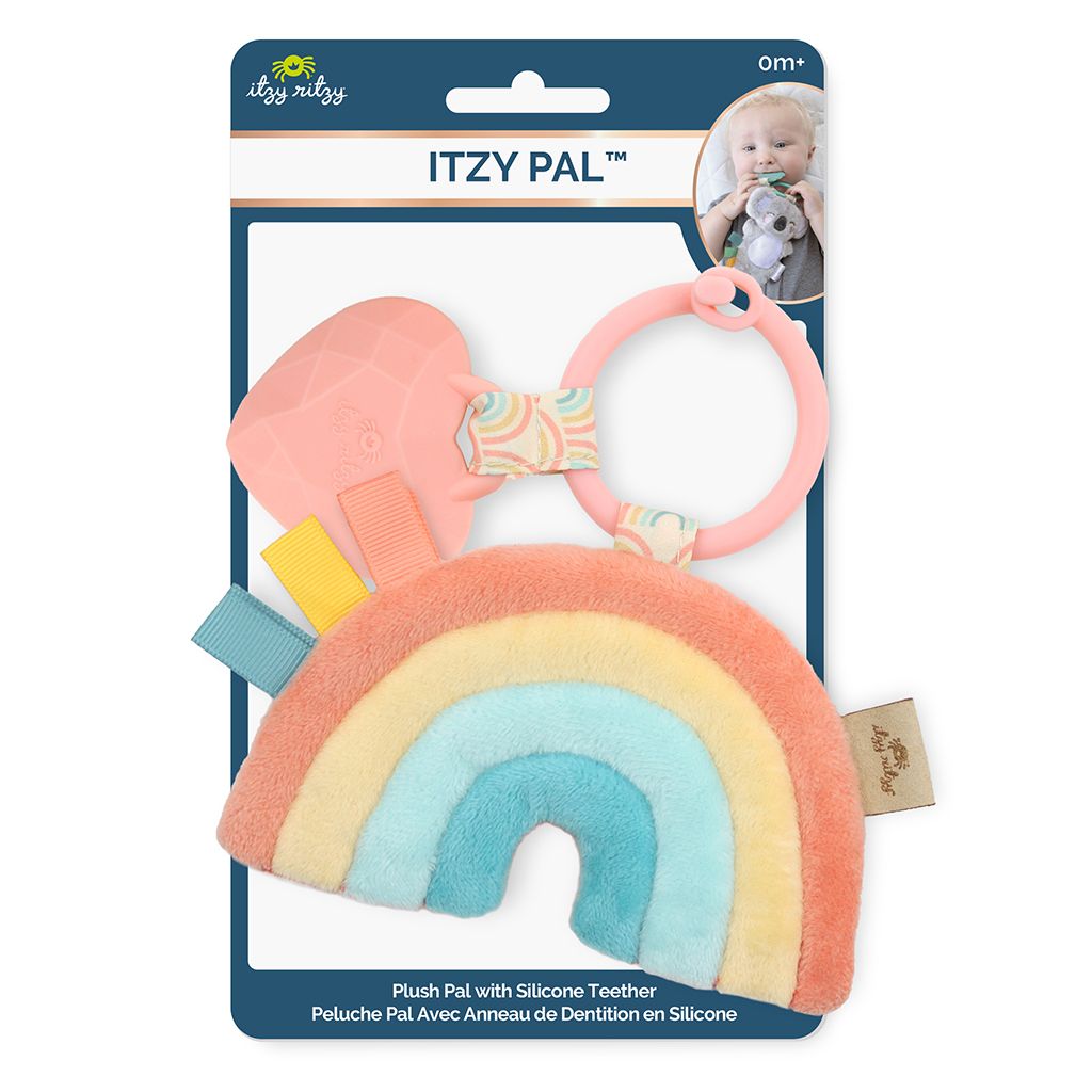 Itzy Pal Plush & Teether | Rainbow